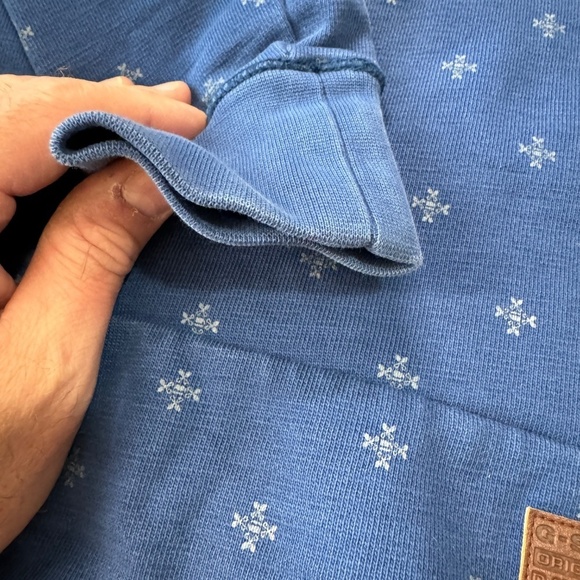 G-Star RAW Originals Women's Long Sleeve Button V-Neck Pullover Hoodie Blue M - Picture 15 of 16